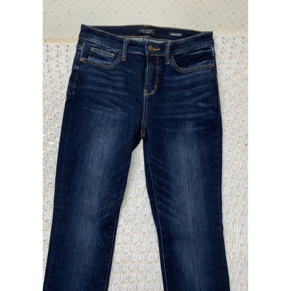 Judy Blue Skinny Jeans Women‎ Sz 9/29 Dark Wash Blue Denim Stretch  W30 L34 - Picture 2 of 10
